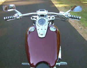 photo of custom sportster tank etc.