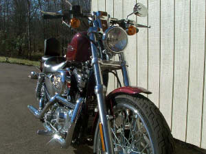 photo of stock sportster front-end